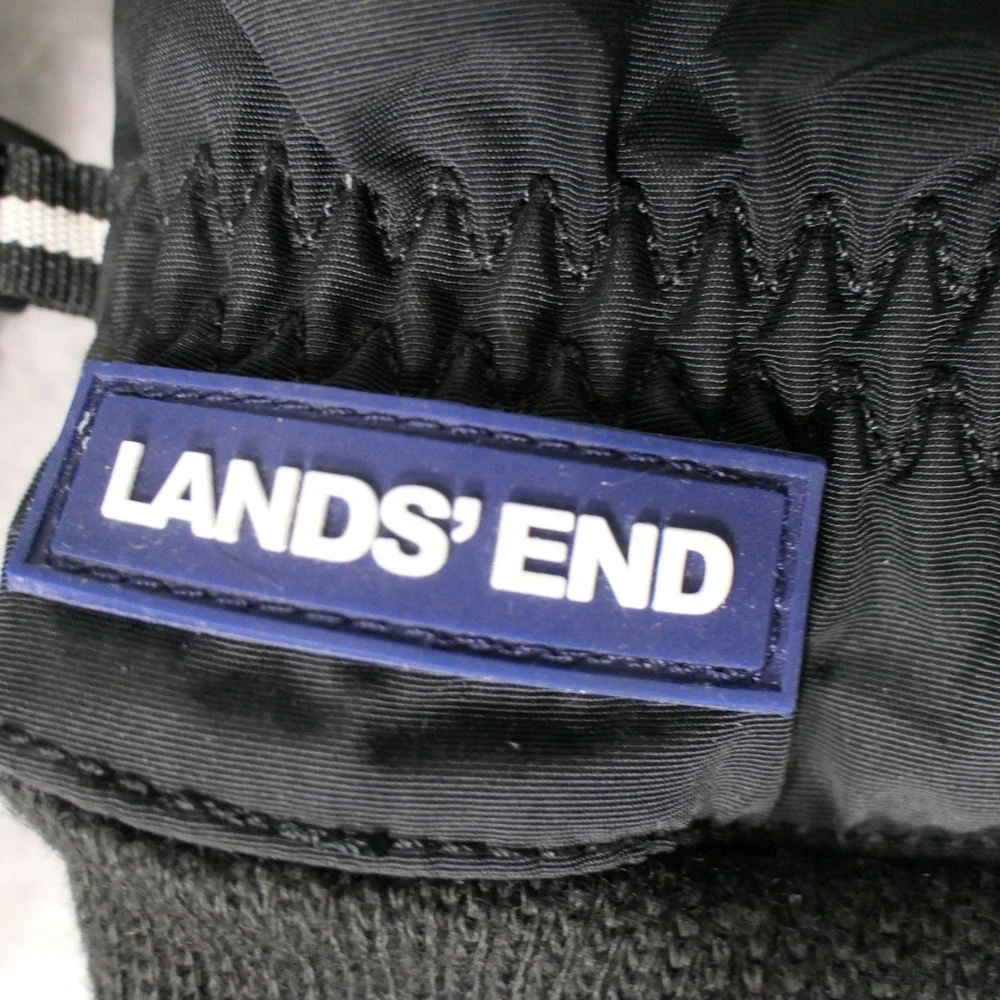 Lands End Women Squall Winter Gloves L Black EZ Touch Gorpcore Outdoor Insulated